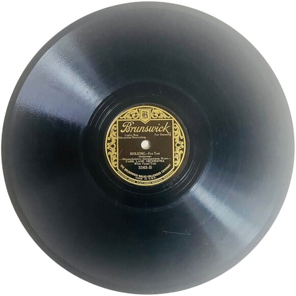 Park Lane Orchestra Just A Little Longer 10in Shellac 78 RPM Brunswick 3363 - Picture 3 of 4